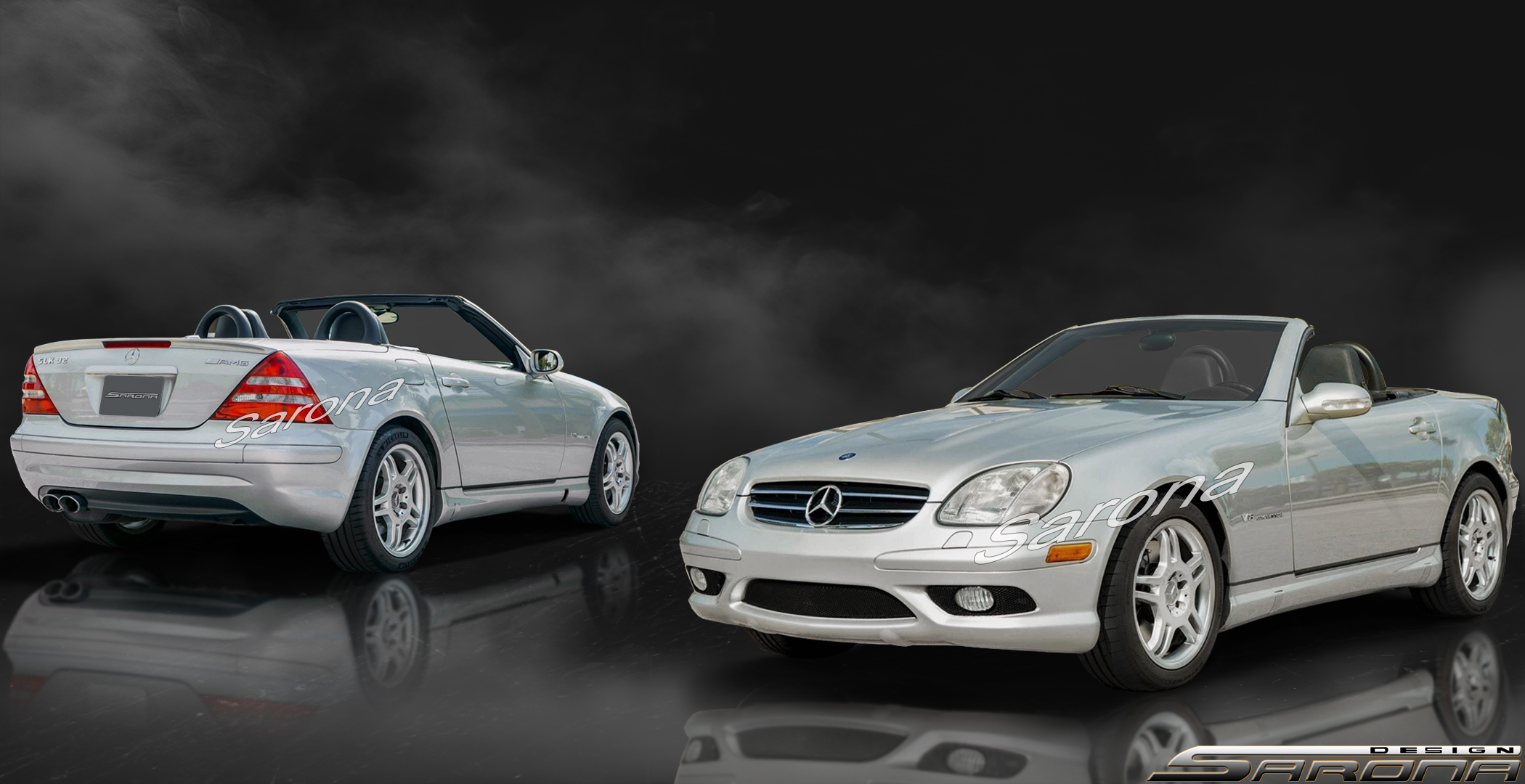 Custom Mercedes SLK  Convertible Body Kit (1998 - 2004) - $1690.00 (Part #MB-185-KT)